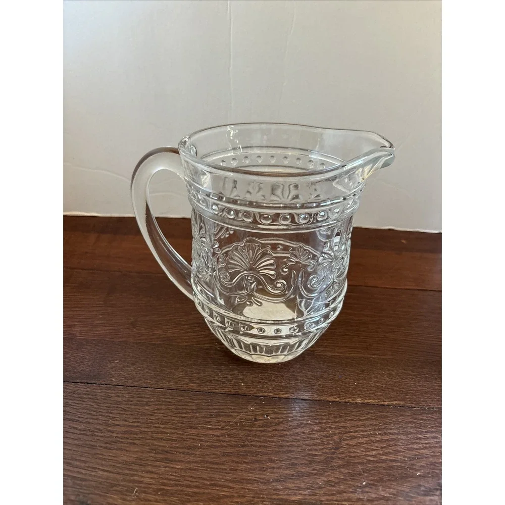 The Pioneer Woman Cassie Clear Embossed Pitcher 44‎ oz Special Edition